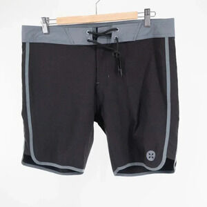 Level Six Women's  board shorts Swim Shorts Black & Gray | 10
